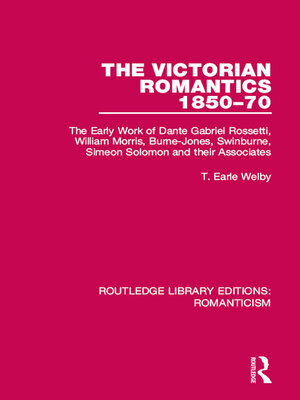 cover image of The Victorian Romantics 1850-70
